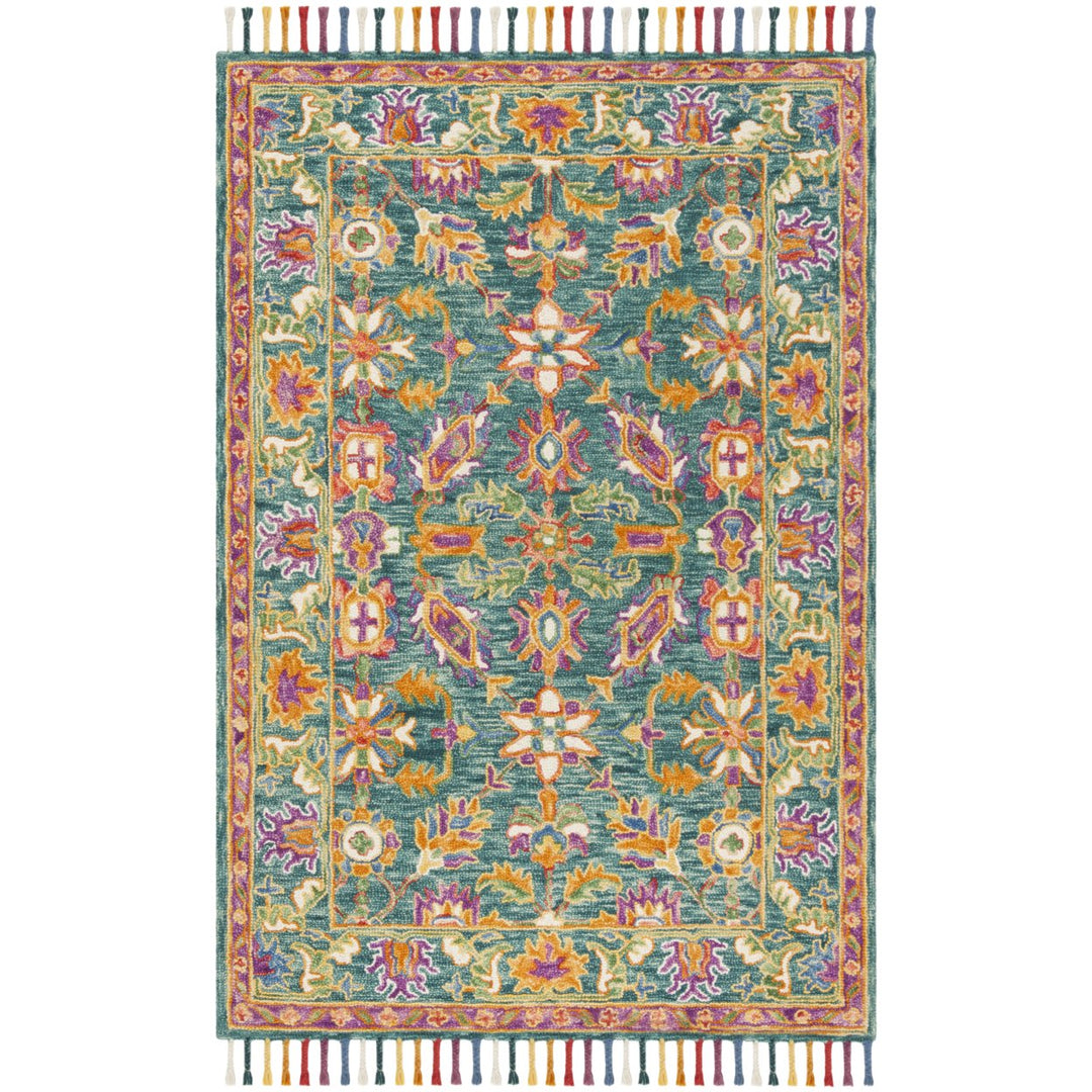 SAFAVIEH Aspen APN113K Handmade Turquoise / Purple Rug Image 10