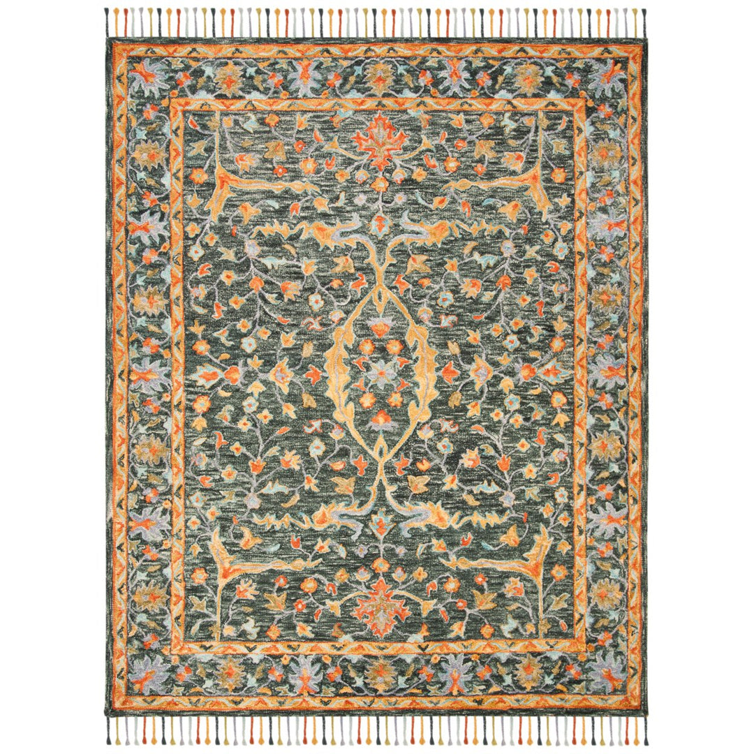 SAFAVIEH Aspen APN116X Handmade Olive / Rust Rug Image 1