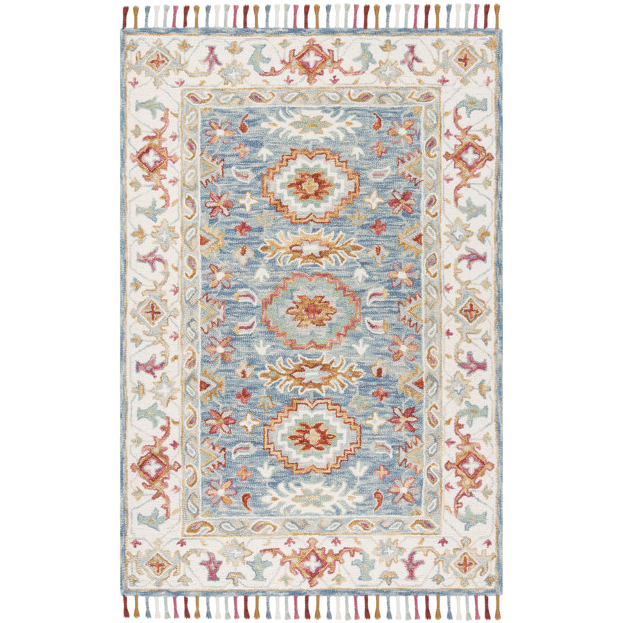 SAFAVIEH Aspen APN117M Handmade Blue / Ivory Rug Image 1