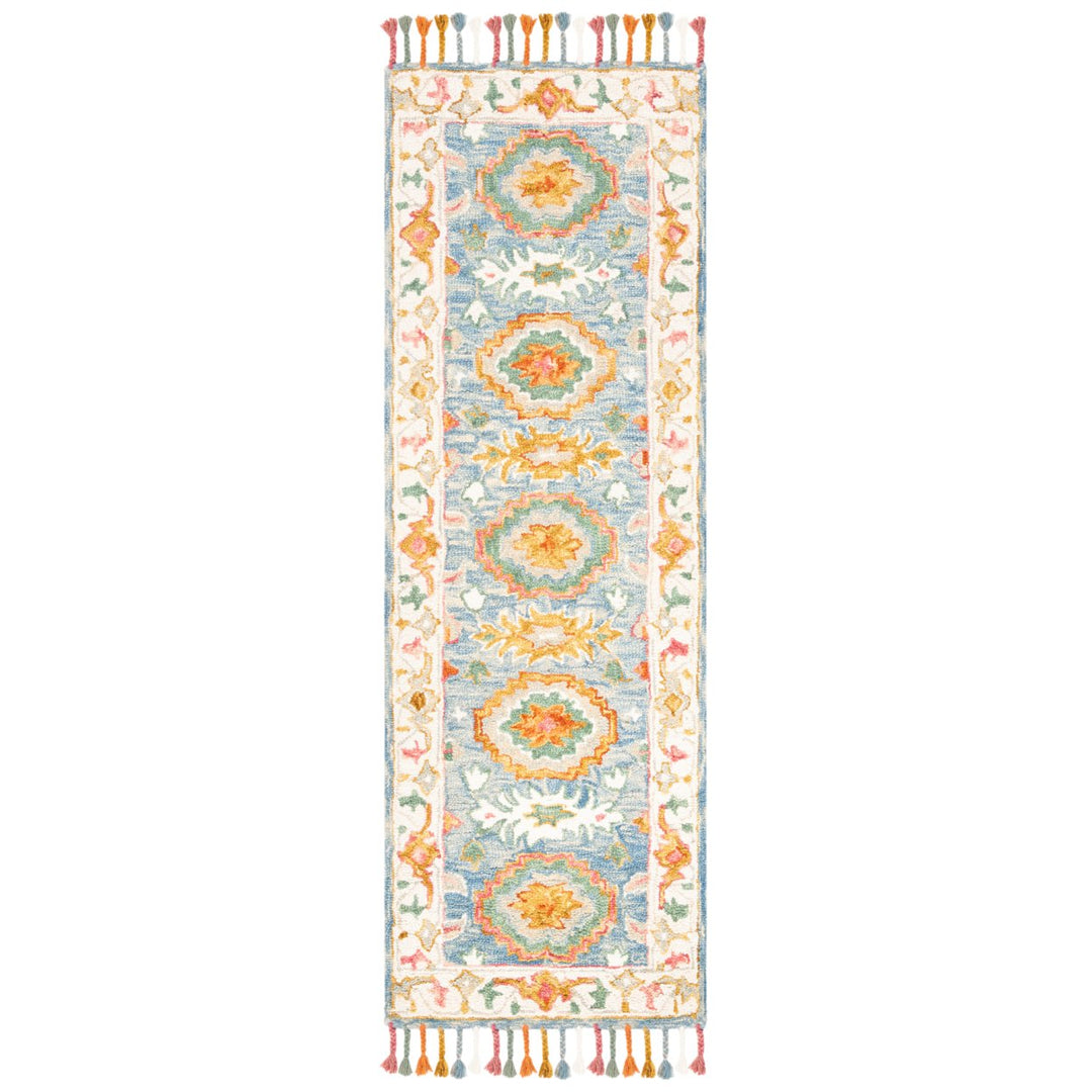 SAFAVIEH Aspen APN117M Handmade Blue / Ivory Rug Image 1