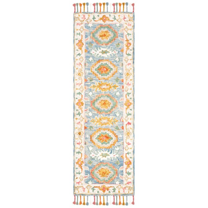 SAFAVIEH Aspen APN117M Handmade Blue / Ivory Rug Image 1