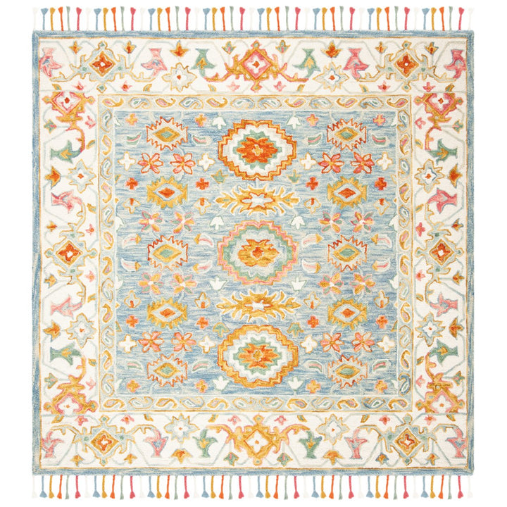 SAFAVIEH Aspen APN117M Handmade Blue / Ivory Rug Image 1