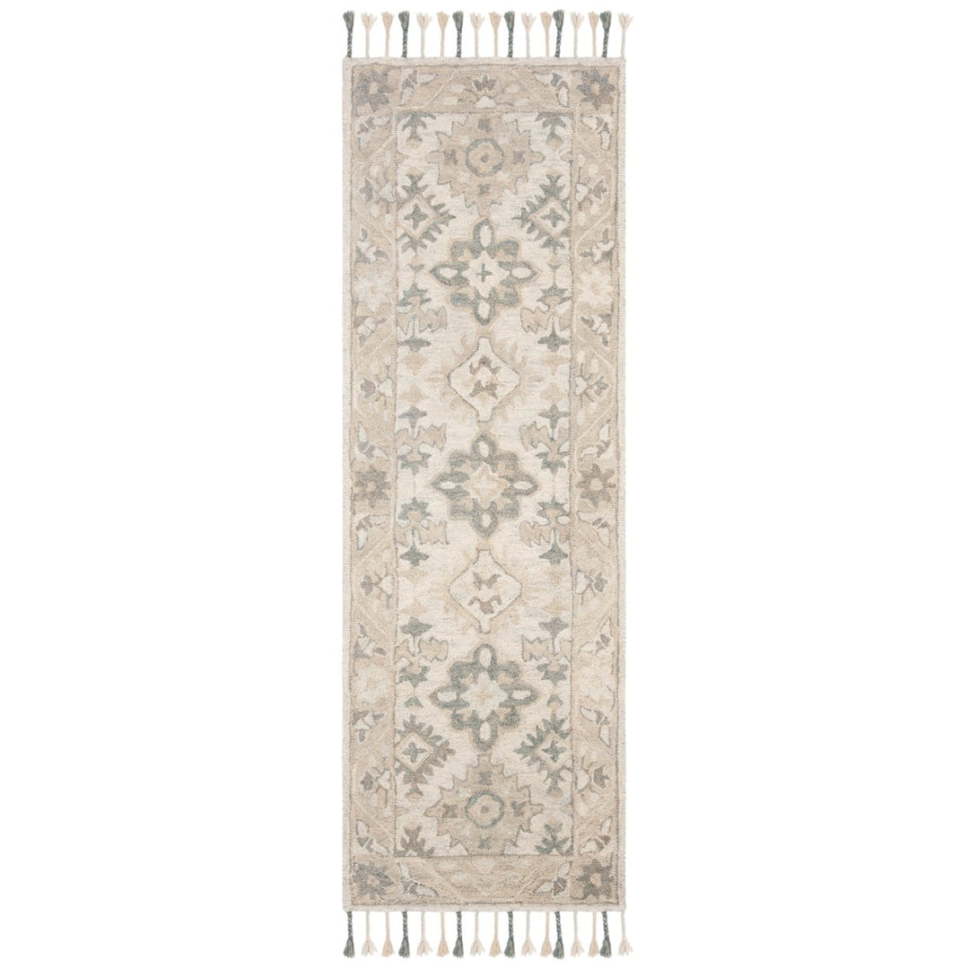 SAFAVIEH Aspen APN120A Handmade Light Grey / Grey Rug Image 1