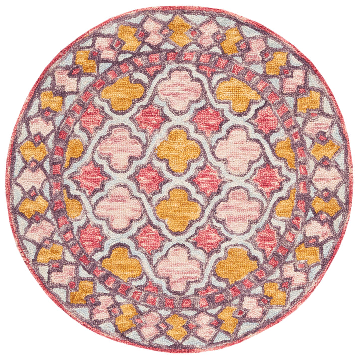 SAFAVIEH Aspen APN121U Handmade Pink / Yellow Rug Image 2