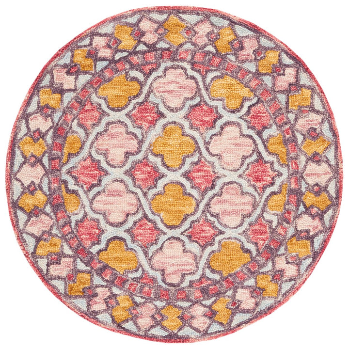 SAFAVIEH Aspen APN121U Handmade Pink / Yellow Rug Image 1