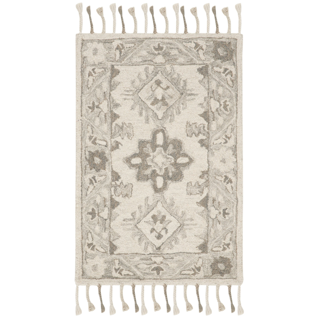 SAFAVIEH Aspen APN120A Handmade Light Grey / Grey Rug Image 8