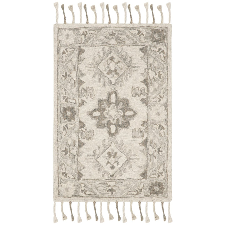 SAFAVIEH Aspen APN120A Handmade Light Grey / Grey Rug Image 1