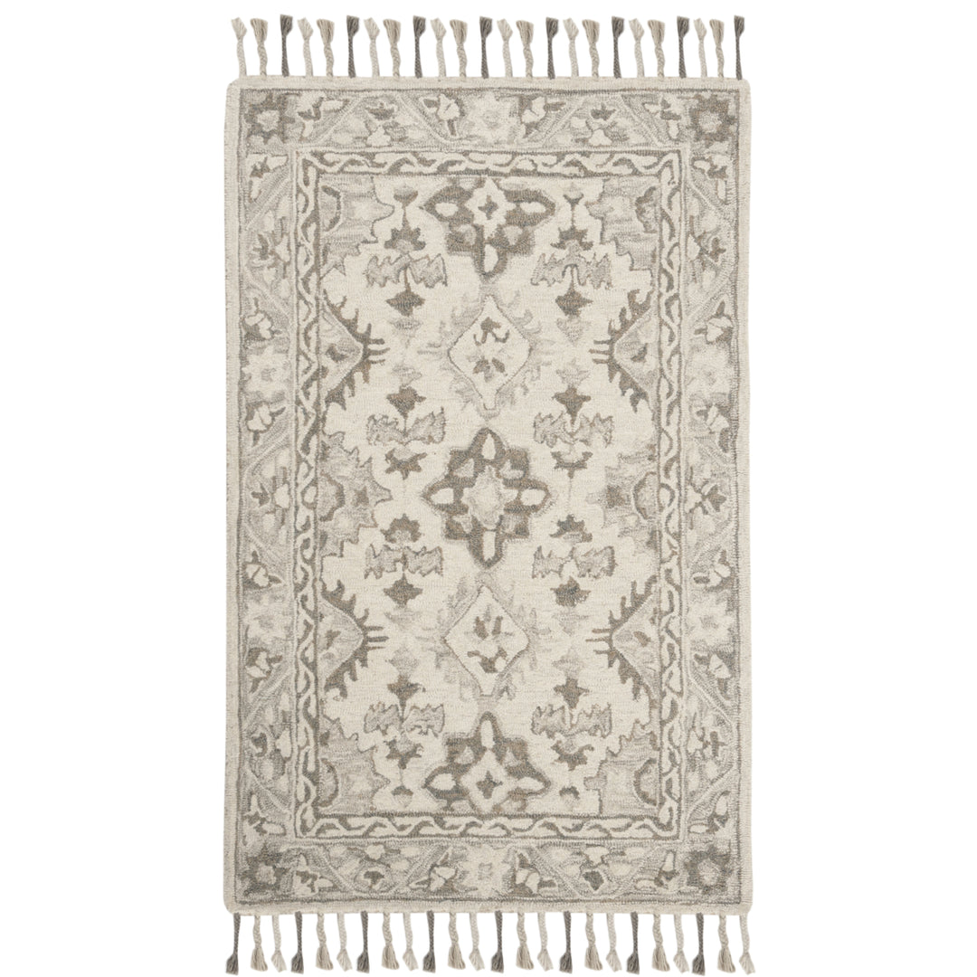 SAFAVIEH Aspen APN120A Handmade Light Grey / Grey Rug Image 9