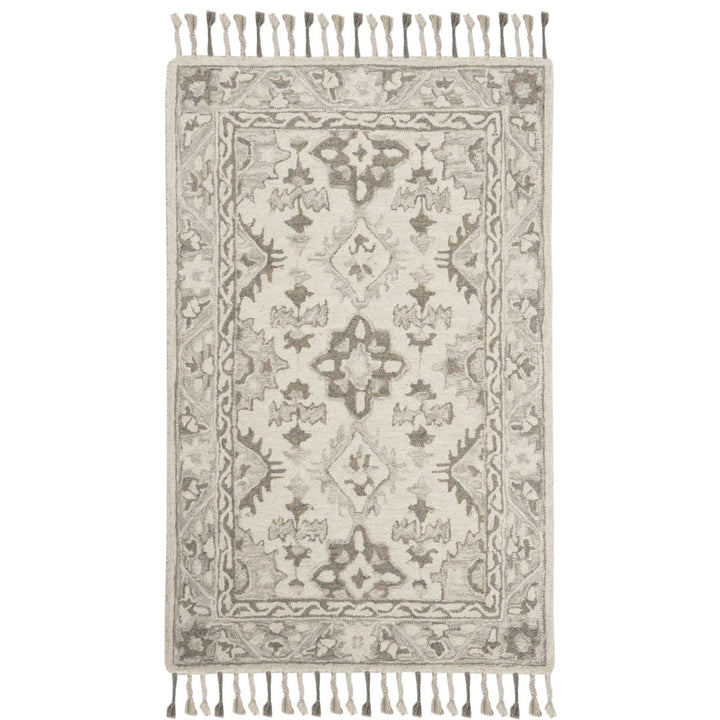 SAFAVIEH Aspen APN120A Handmade Light Grey / Grey Rug Image 1