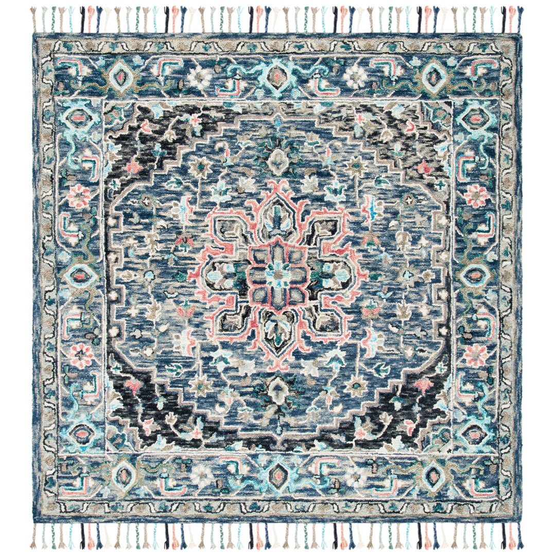 SAFAVIEH Aspen Collection APN124U Handmade Pink/Blue Rug Image 3