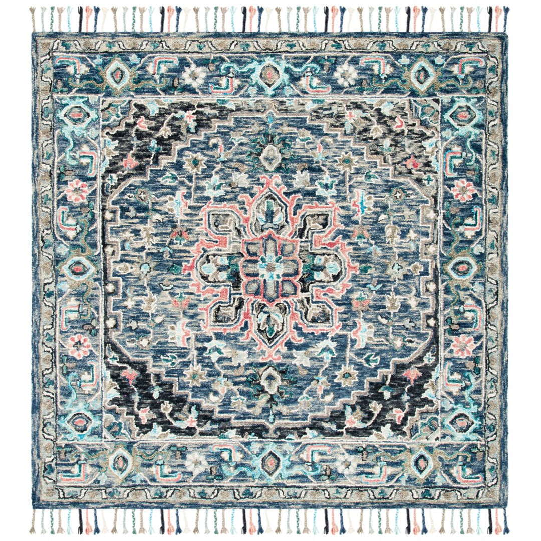 SAFAVIEH Aspen Collection APN124U Handmade Pink/Blue Rug Image 1