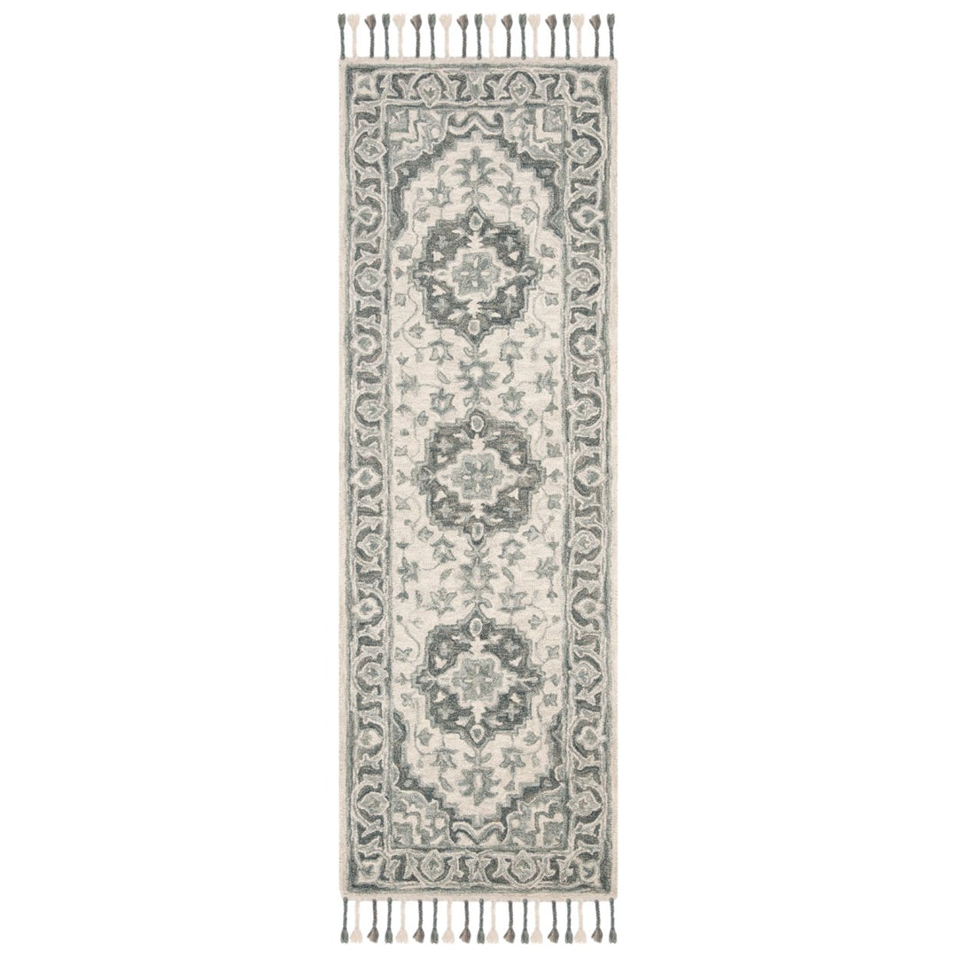 SAFAVIEH Aspen APN122A Handmade Grey / Light Grey Rug Image 1