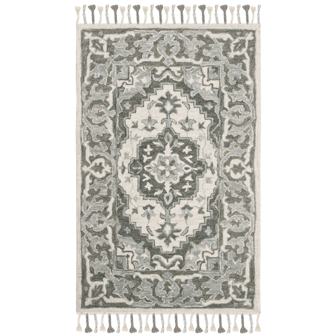 SAFAVIEH Aspen APN122A Handmade Grey / Light Grey Rug Image 9