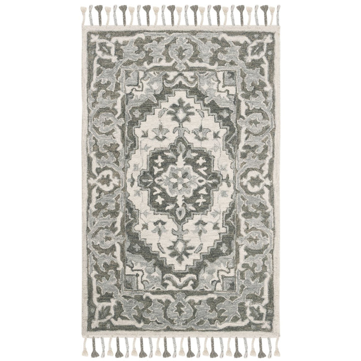 SAFAVIEH Aspen APN122A Handmade Grey / Light Grey Rug Image 1