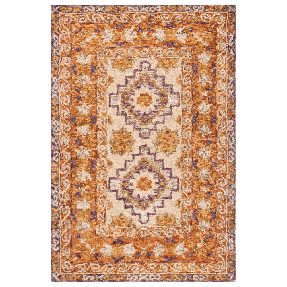 SAFAVIEH Aspen APN127T Handmade Brown / Purple Rug Image 2