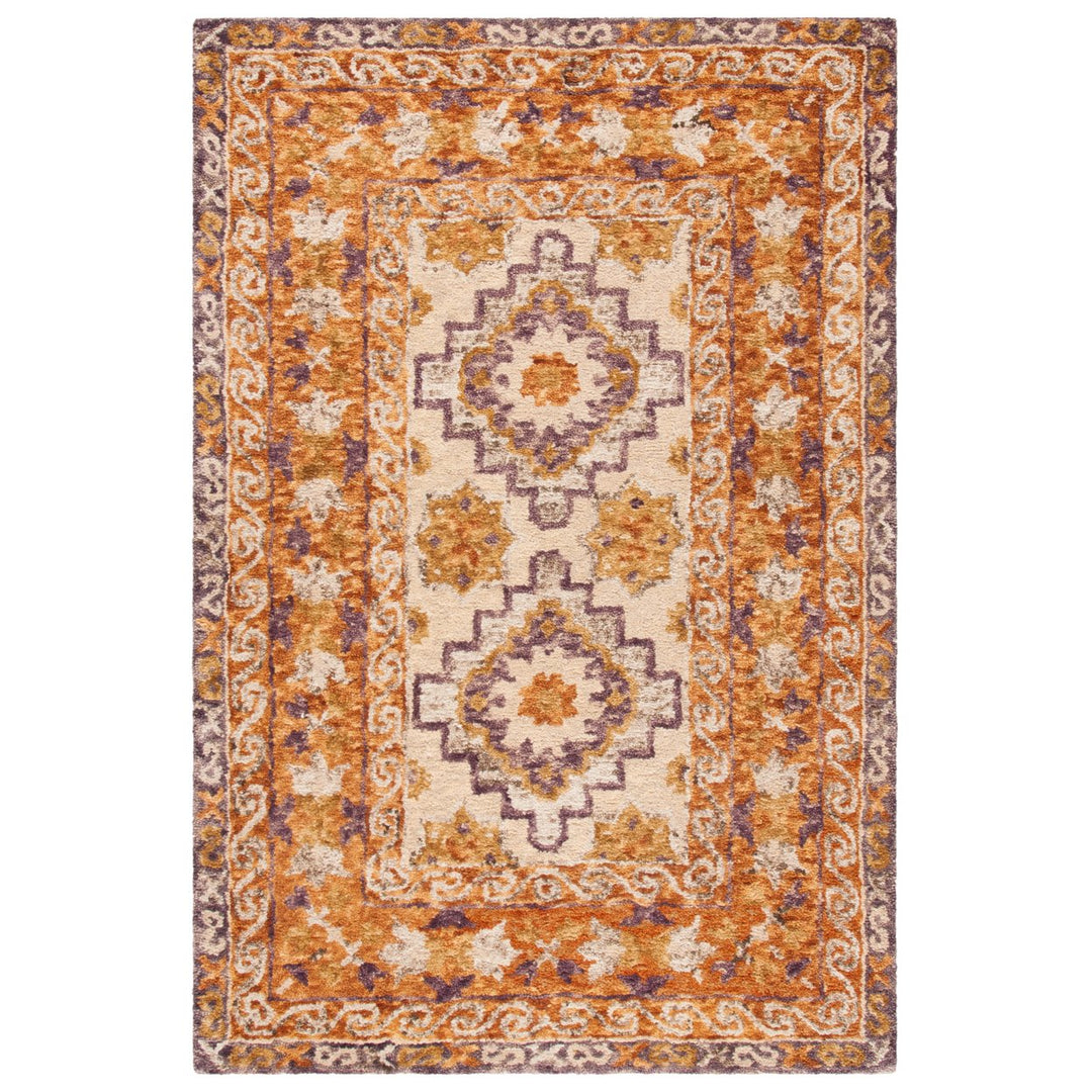 SAFAVIEH Aspen APN127T Handmade Brown / Purple Rug Image 1