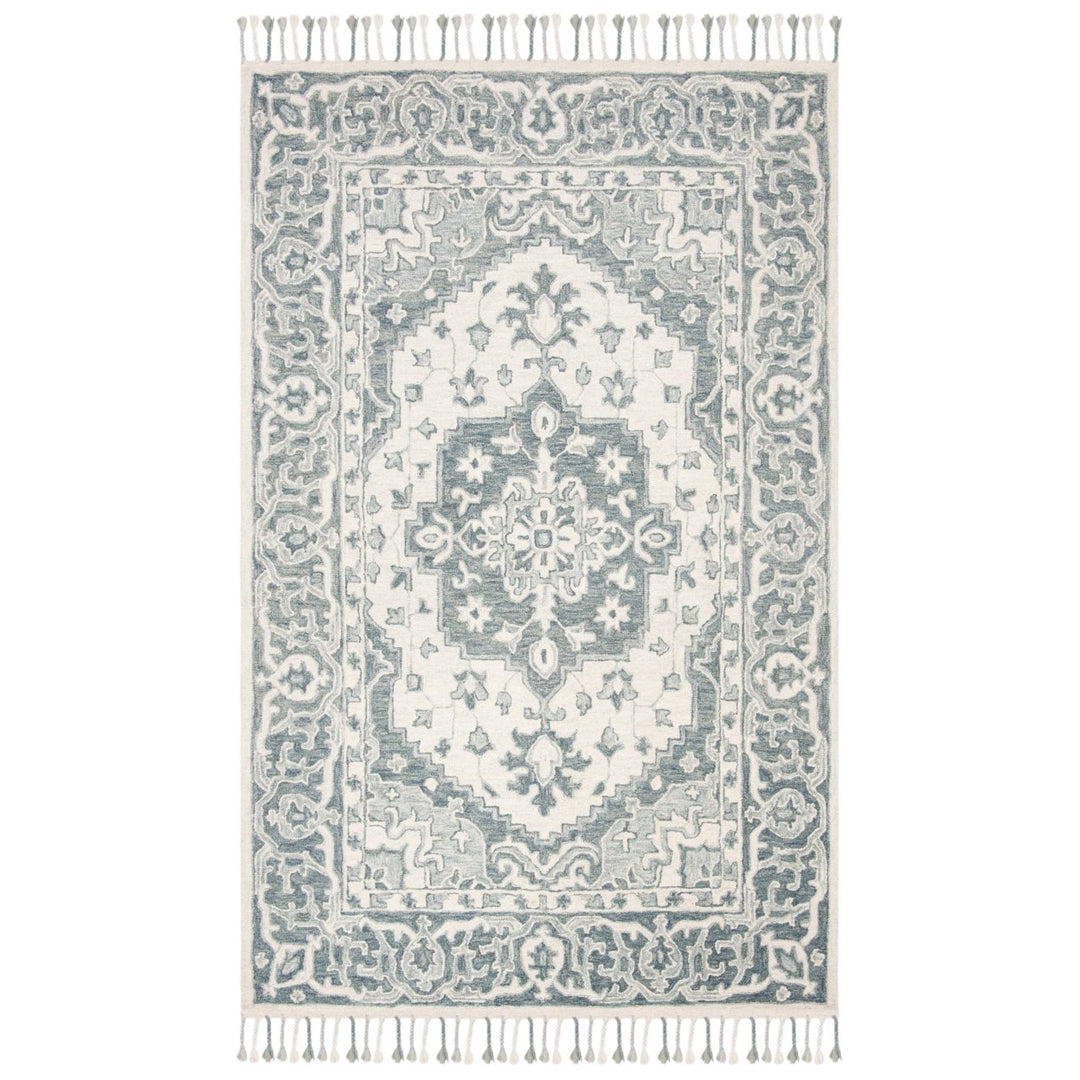 SAFAVIEH Aspen APN122A Handmade Grey / Light Grey Rug Image 1