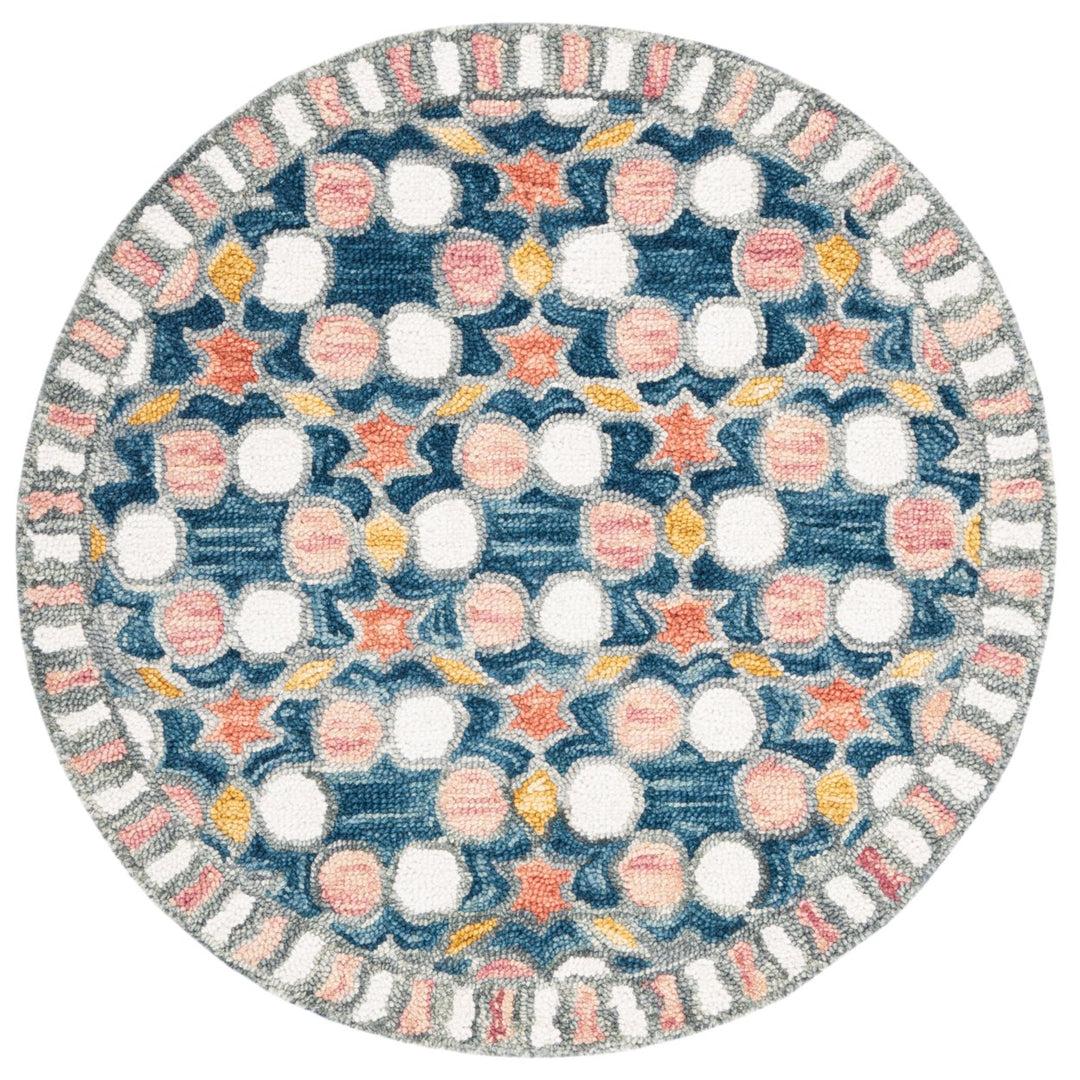 SAFAVIEH Aspen Collection APN128F Handmade Grey/Pink Rug Image 2