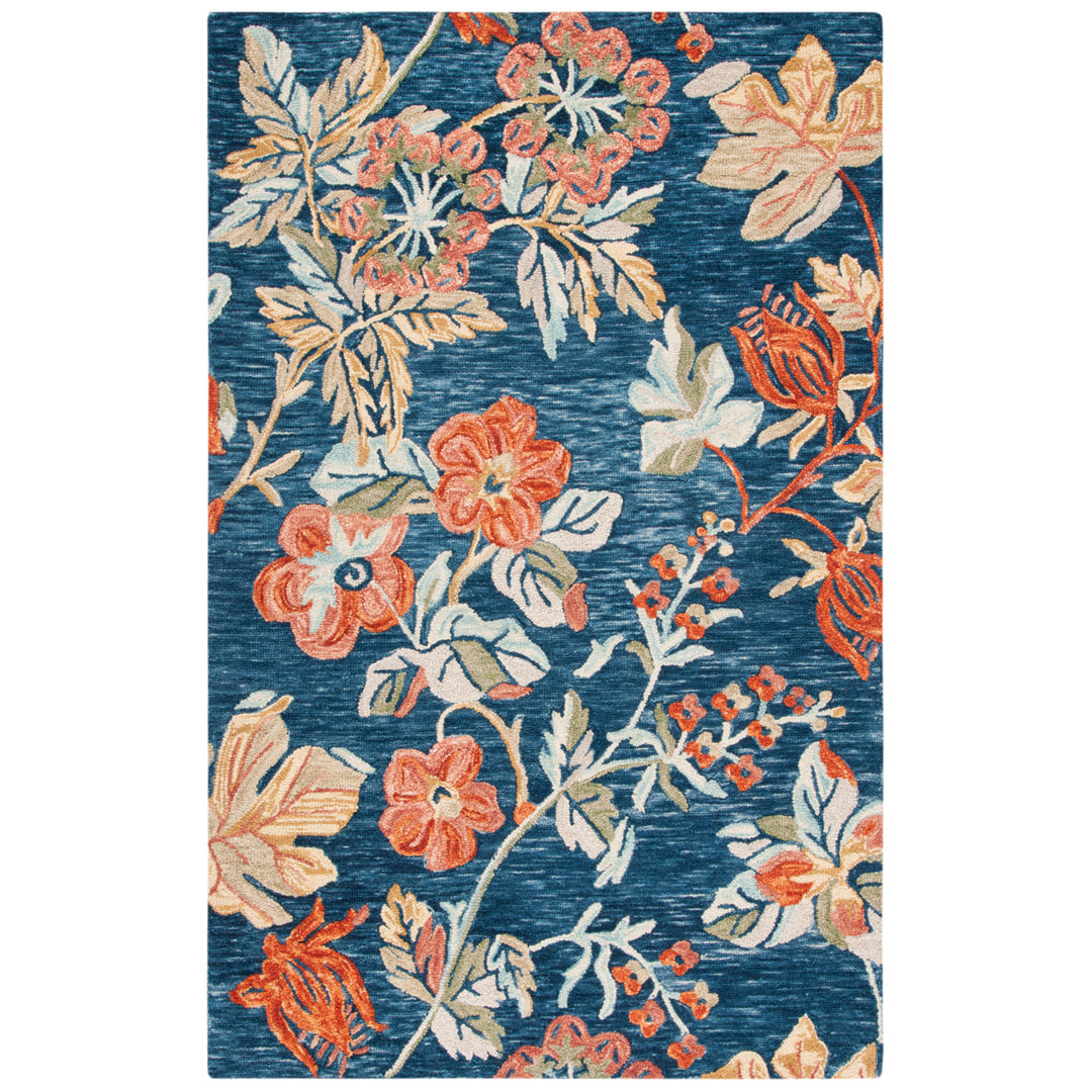 SAFAVIEH Aspen APN133M Handmade Blue / Orange Rug Image 1