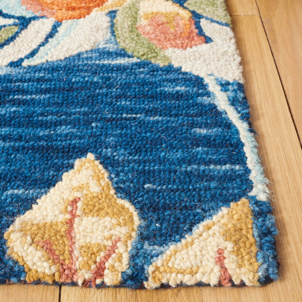 SAFAVIEH Aspen APN133M Handmade Blue / Orange Rug Image 2