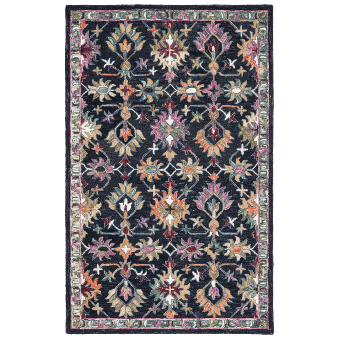 SAFAVIEH Aspen APN135Z Handmade Black / Pink Rug Image 1