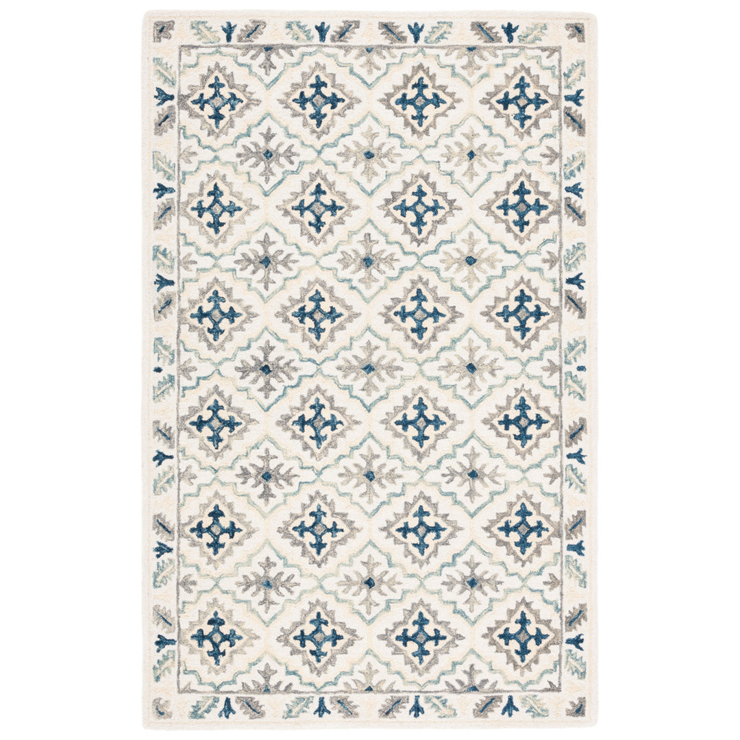 SAFAVIEH Aspen APN140A Handmade Ivory / Blue Rug Image 1