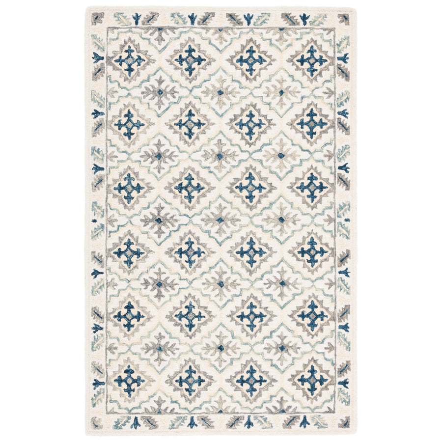 SAFAVIEH Aspen APN140A Handmade Ivory / Blue Rug Image 1