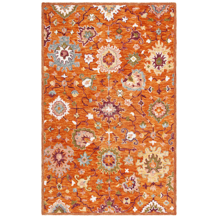 SAFAVIEH Aspen APN148P Handmade Rust / Green Rug Image 1