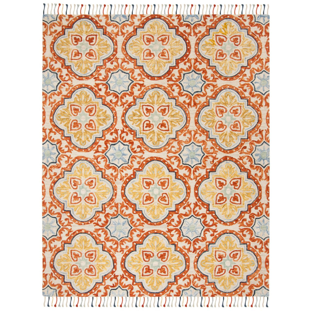 SAFAVIEH Aspen APN217A Handmade Beige / Rust Rug Image 1