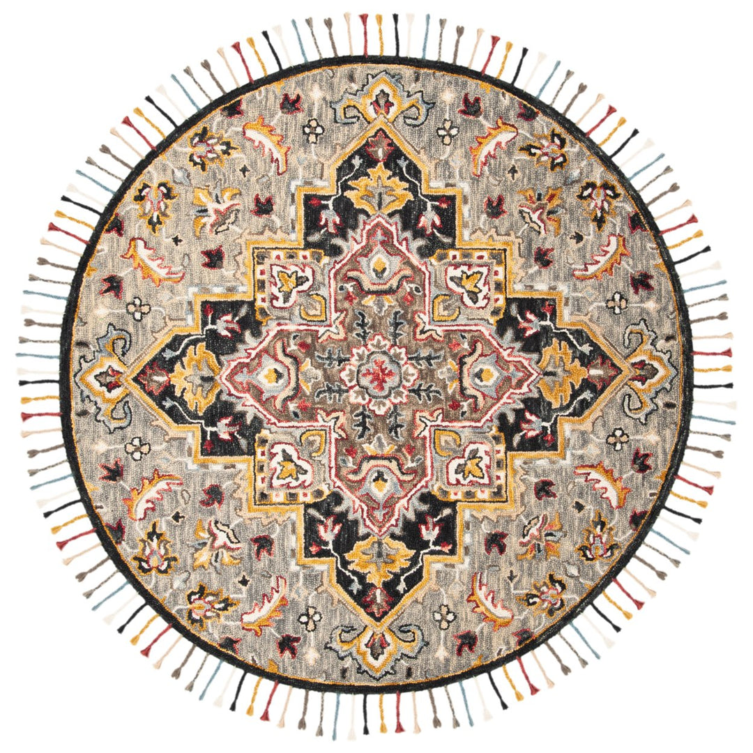 SAFAVIEH Aspen Collection APN207F Grey / Charcoal Rug Image 4