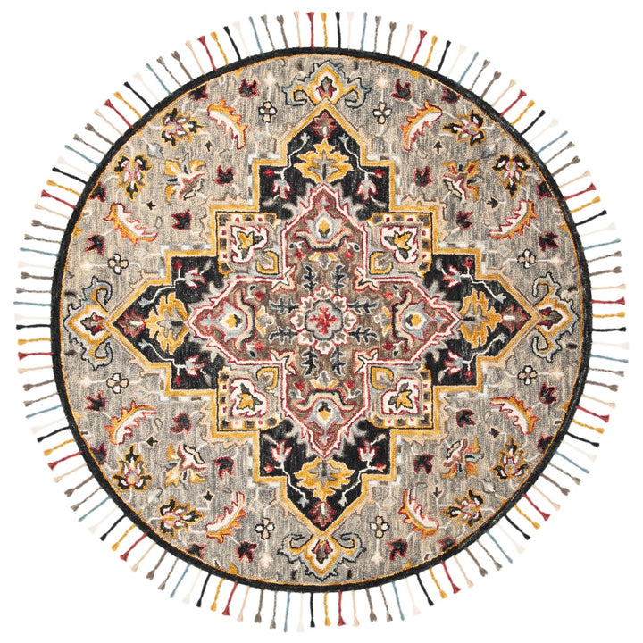 SAFAVIEH Aspen Collection APN207F Grey / Charcoal Rug Image 1