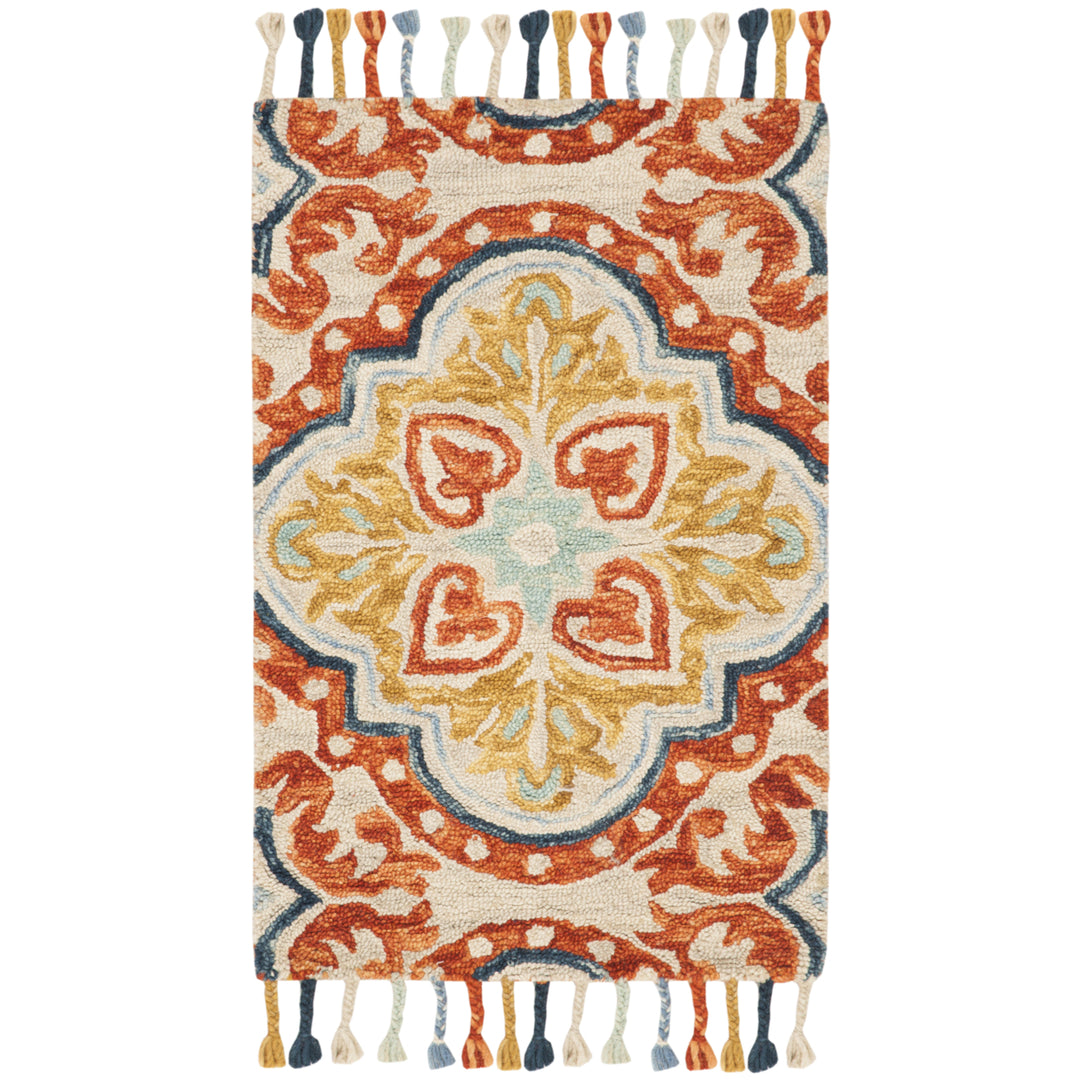 SAFAVIEH Aspen APN217A Handmade Beige / Rust Rug Image 3