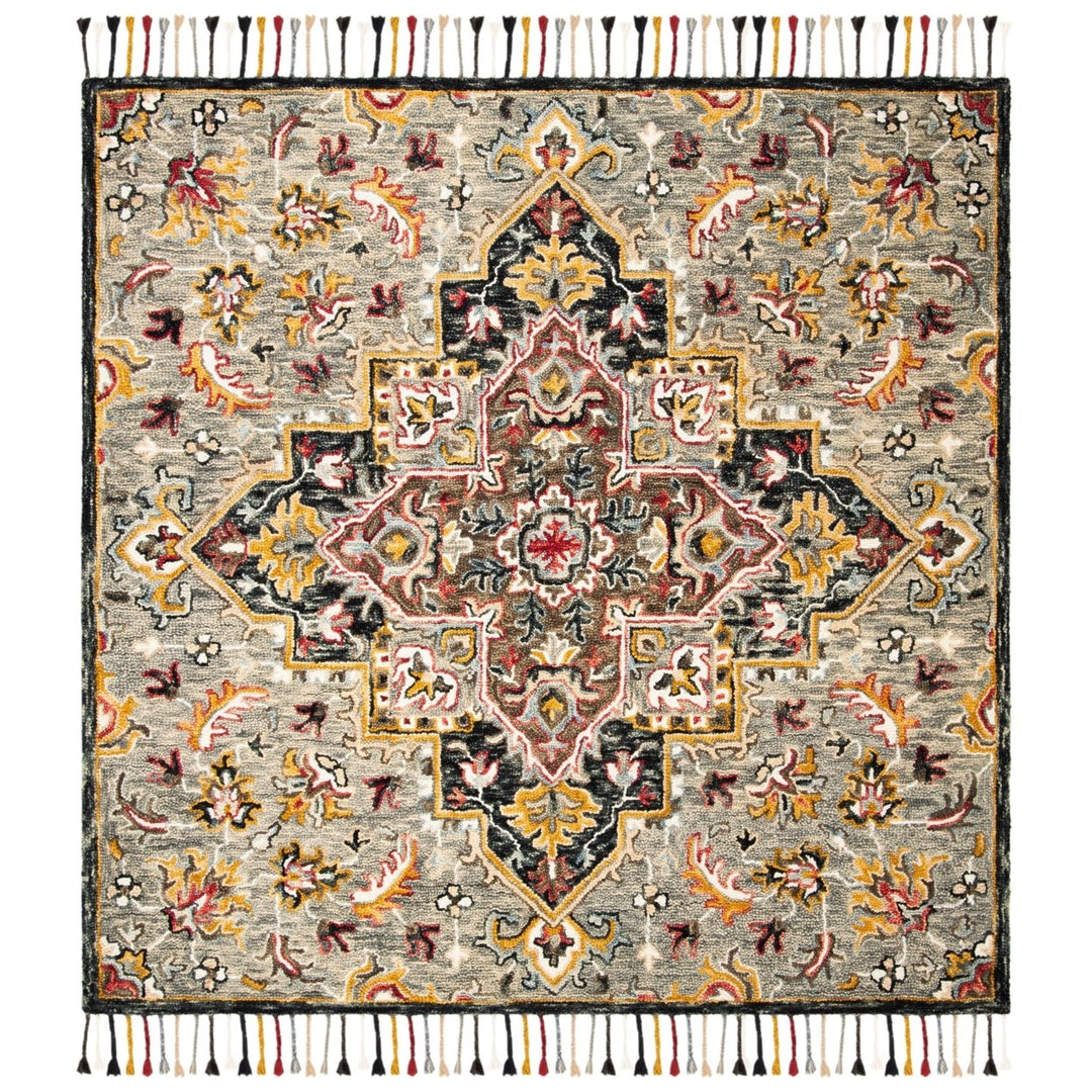 SAFAVIEH Aspen Collection APN207F Grey / Charcoal Rug Image 6