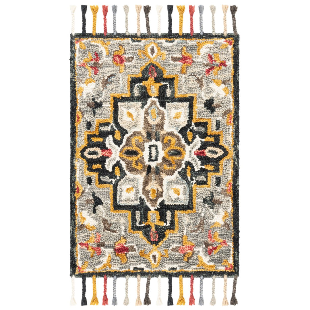 SAFAVIEH Aspen Collection APN207F Grey / Charcoal Rug Image 1