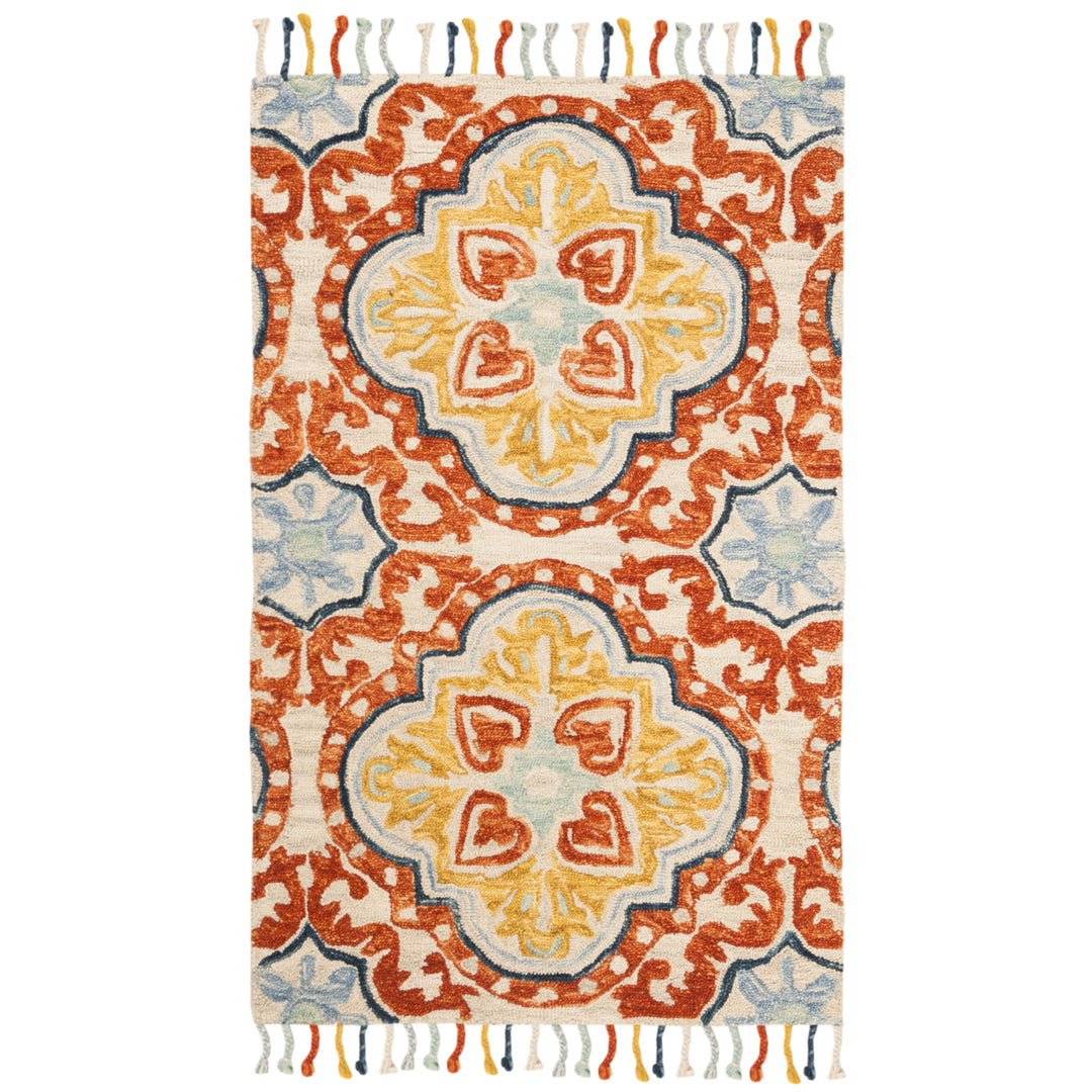 SAFAVIEH Aspen APN217A Handmade Beige / Rust Rug Image 7