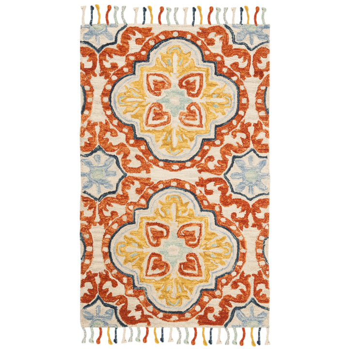 SAFAVIEH Aspen APN217A Handmade Beige / Rust Rug Image 7