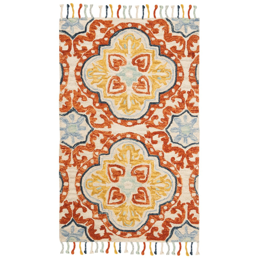 SAFAVIEH Aspen APN217A Handmade Beige / Rust Rug Image 1