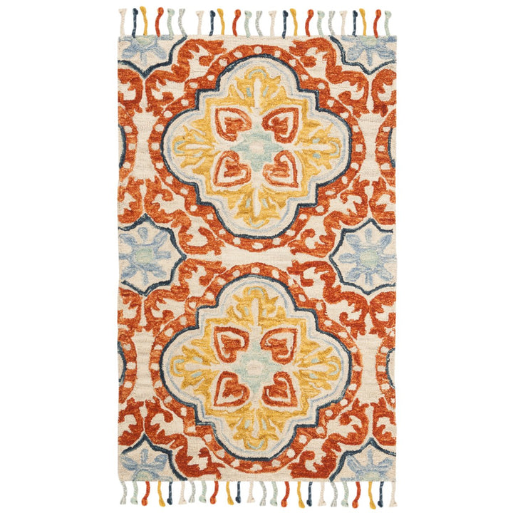 SAFAVIEH Aspen APN217A Handmade Beige / Rust Rug Image 1