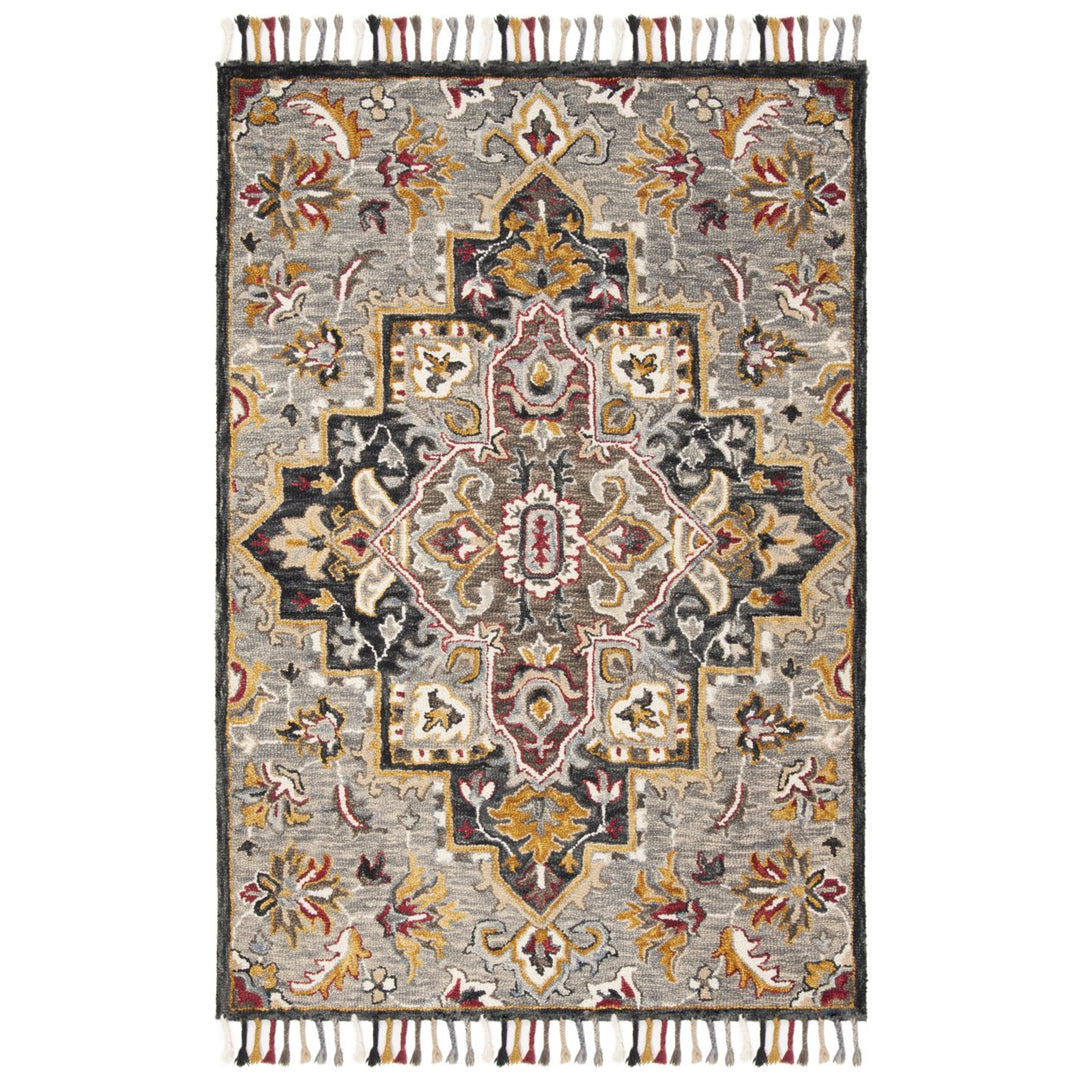 SAFAVIEH Aspen Collection APN207F Grey / Charcoal Rug Image 10