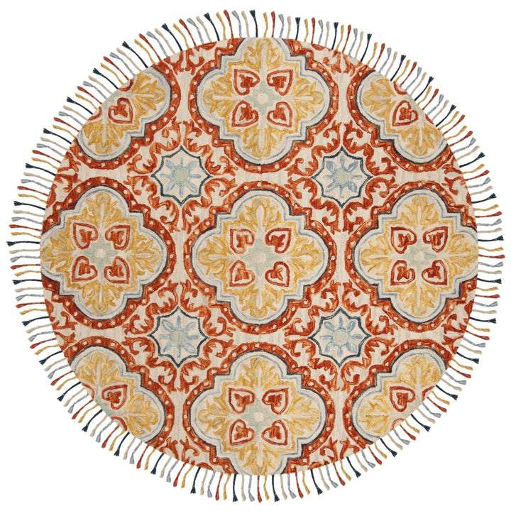 SAFAVIEH Aspen APN217A Handmade Beige / Rust Rug Image 8