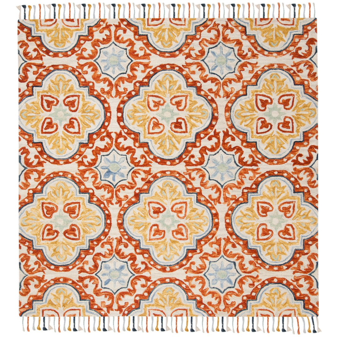 SAFAVIEH Aspen APN217A Handmade Beige / Rust Rug Image 9