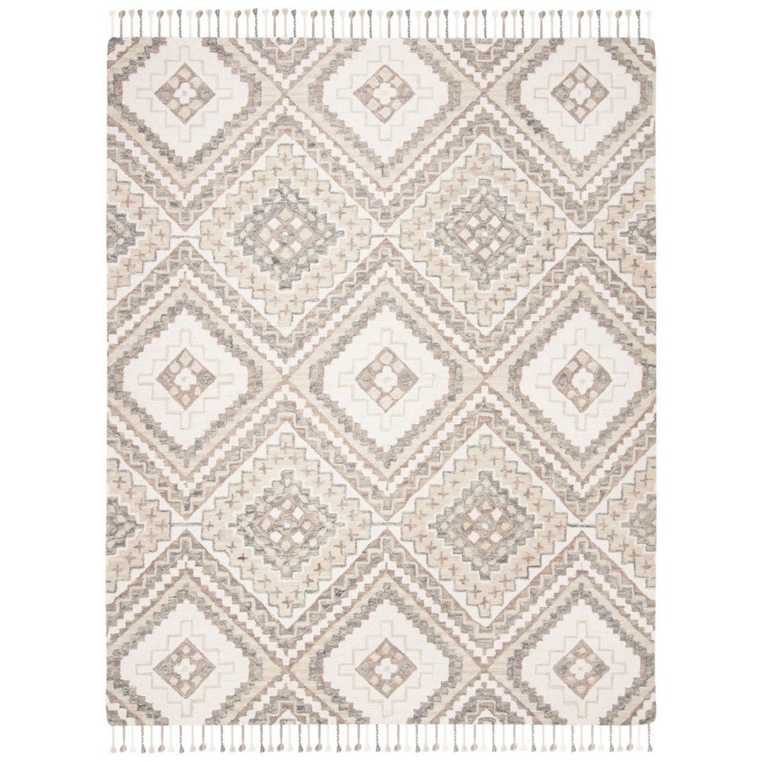 SAFAVIEH Aspen APN250E Handmade Taupe / Ivory Rug Image 1