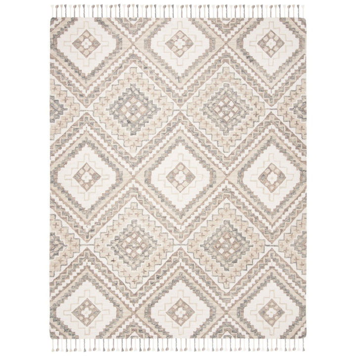 SAFAVIEH Aspen APN250E Handmade Taupe / Ivory Rug Image 1