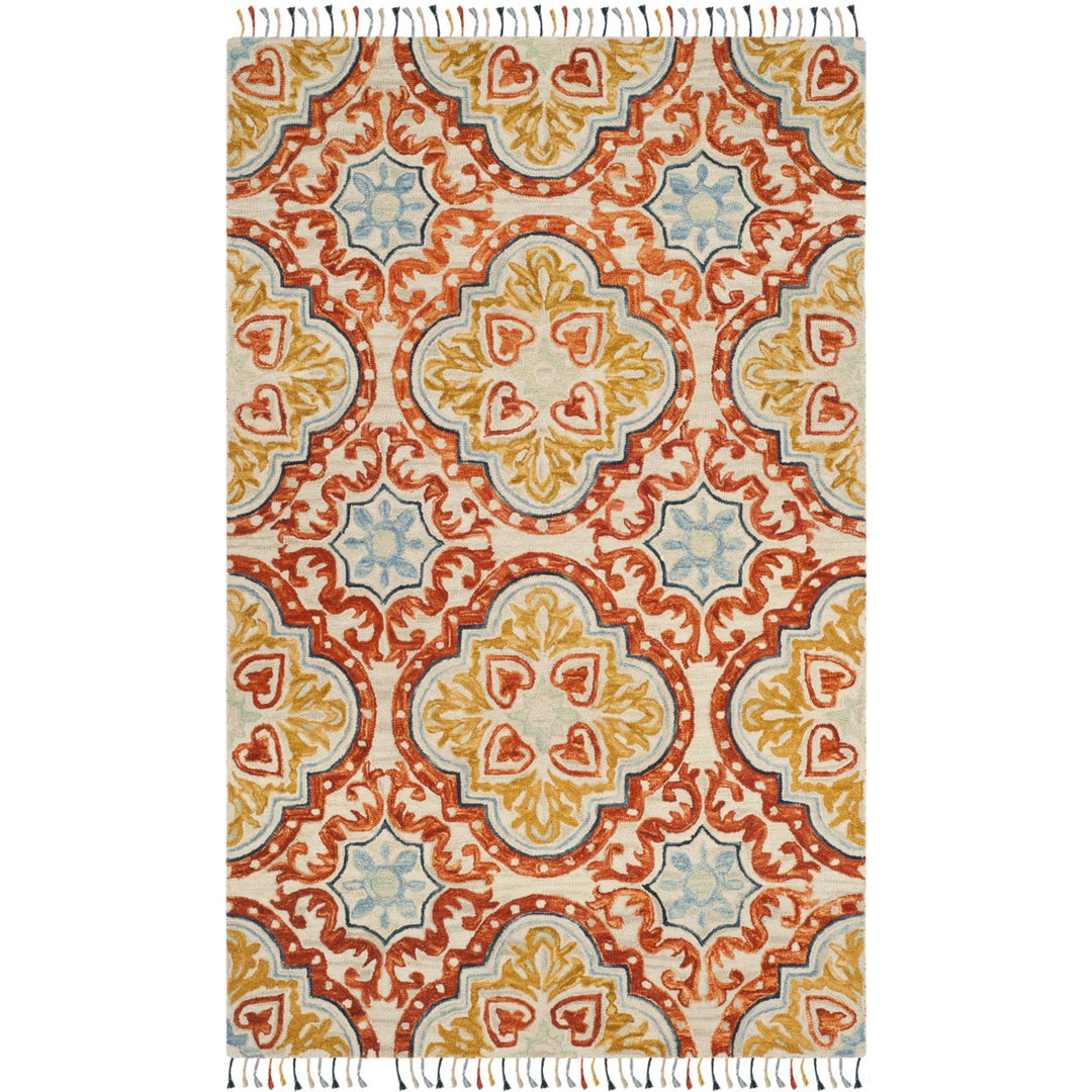 SAFAVIEH Aspen APN217A Handmade Beige / Rust Rug Image 10