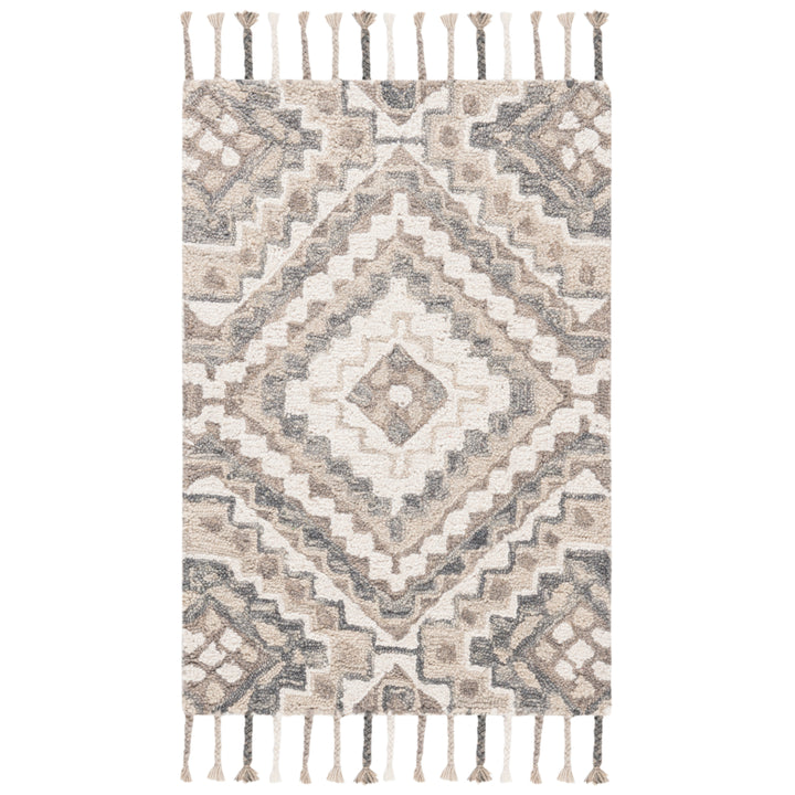 SAFAVIEH Aspen APN250E Handmade Taupe / Ivory Rug Image 2