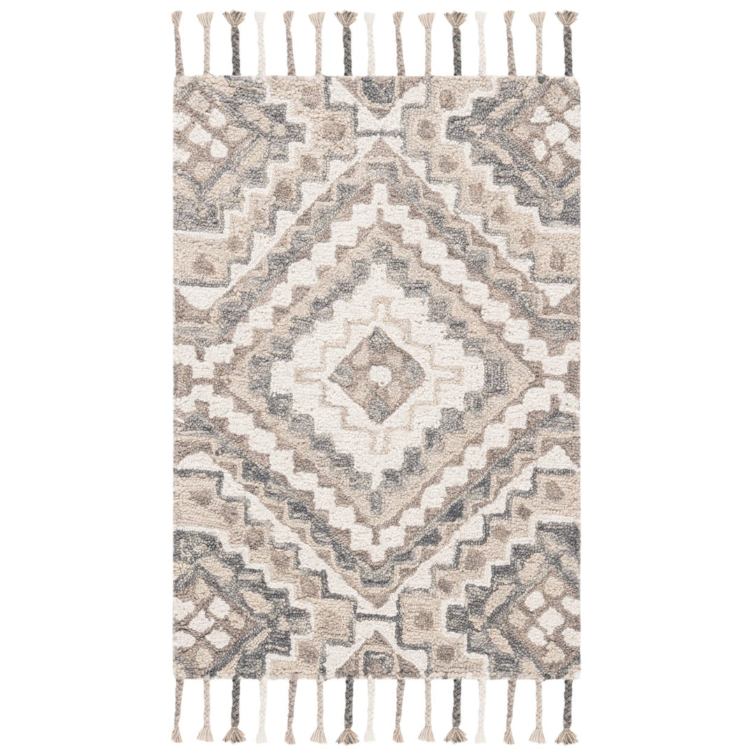 SAFAVIEH Aspen APN250E Handmade Taupe / Ivory Rug Image 1