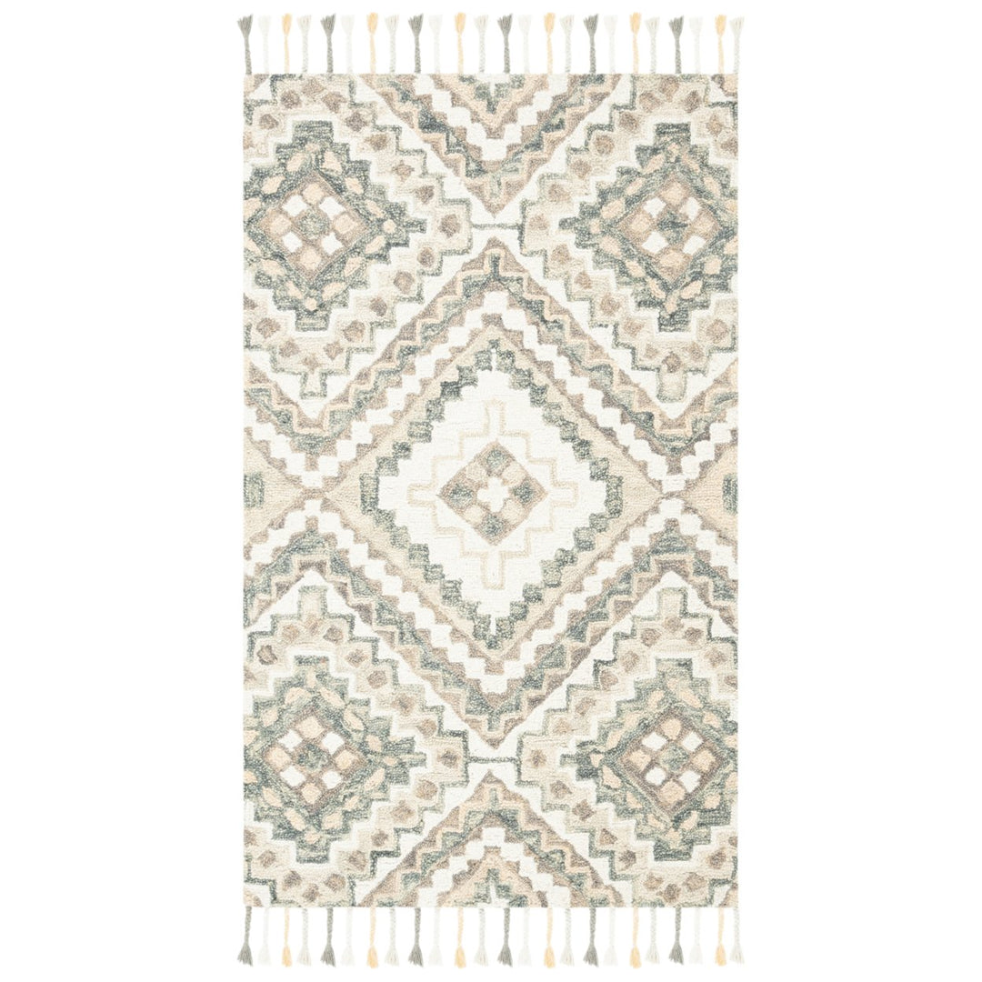 SAFAVIEH Aspen APN250E Handmade Taupe / Ivory Rug Image 4