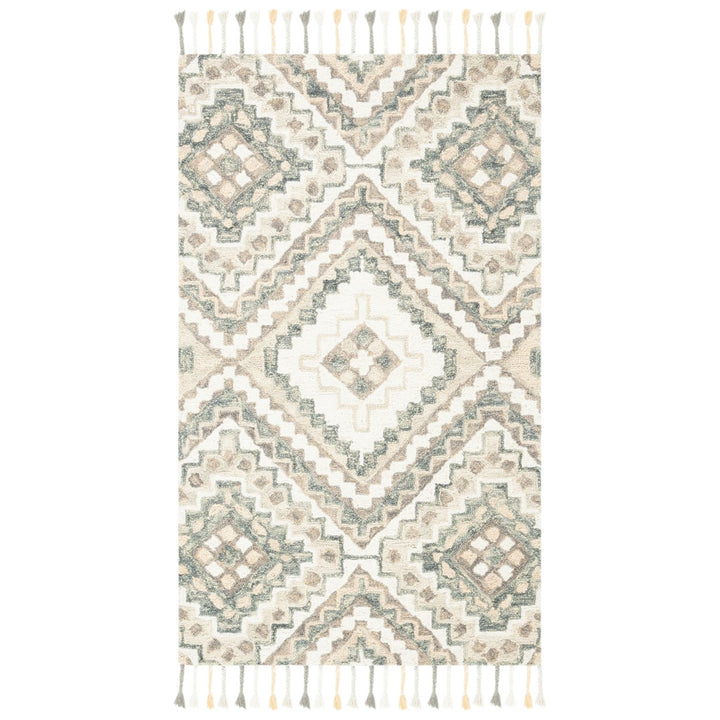 SAFAVIEH Aspen APN250E Handmade Taupe / Ivory Rug Image 4