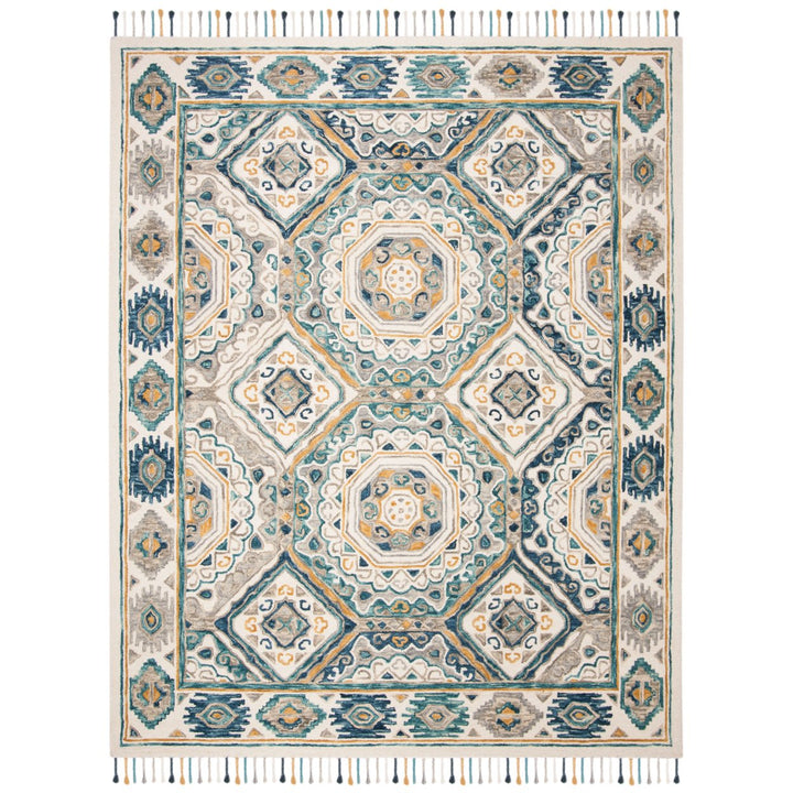 SAFAVIEH Aspen APN251A Handmade Ivory / Charcoal Rug Image 1