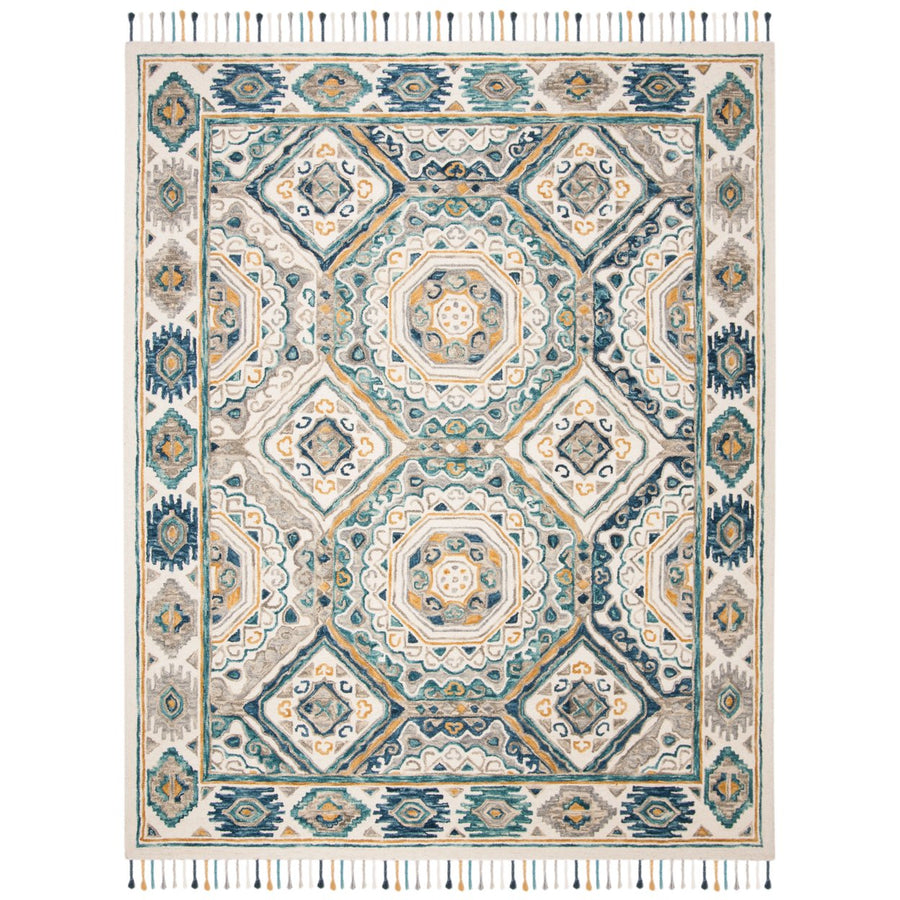 SAFAVIEH Aspen APN251A Handmade Ivory / Charcoal Rug Image 1